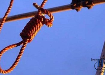 Public execution in NajafAbad in Iran