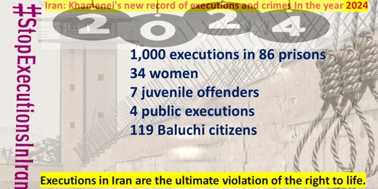 2024 A Bloodstained Year for Human Rights in Iran