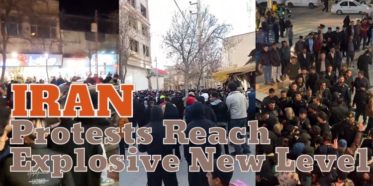 Nationwide Protests Expand in Iranian Cities; Intense Clashes, Setting Fire to Government Centers