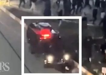 Shocking Video of Security Forces Vehicle Running Over People in Ardabil