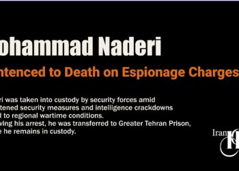 Mohammad Naderi Sentenced to Death on Espionage Charges